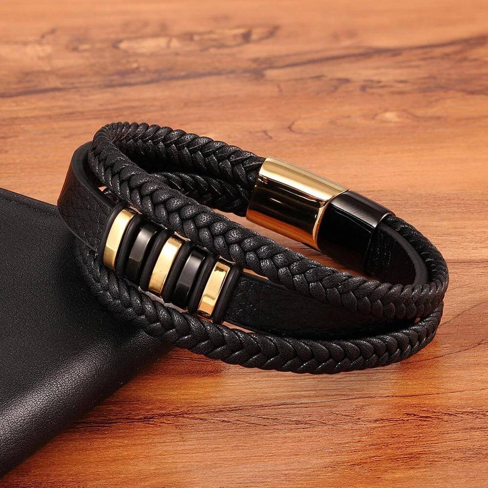 Lederen Heren Armband - Tijdloos en Stijlvol Accessoire 7