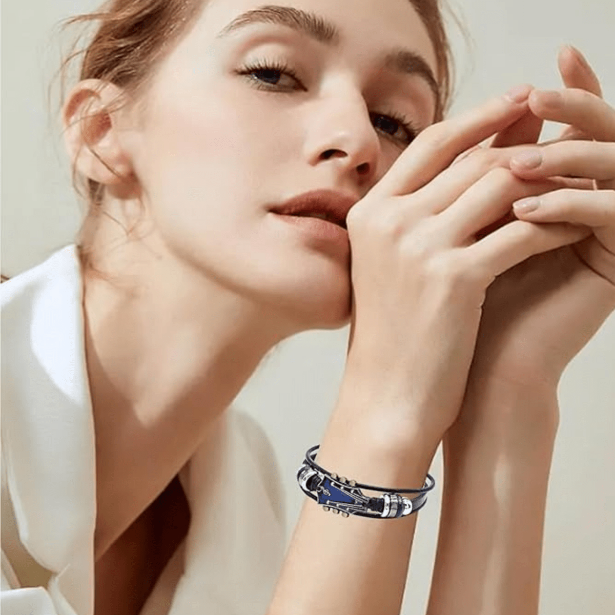 Leren Armband Man Gitaar Ontwerp Verstelbaar 2