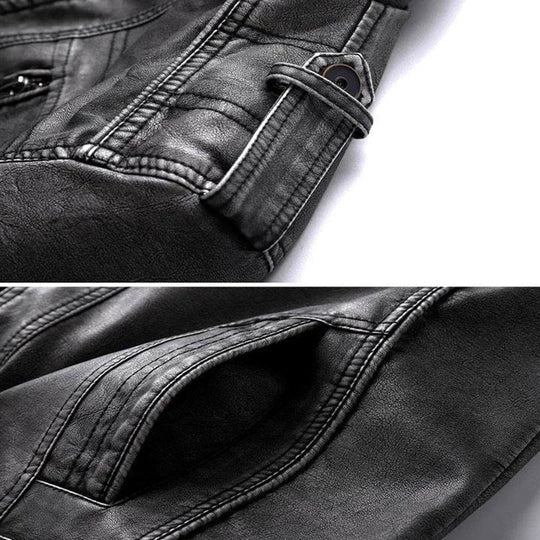 Leren herenjas met tijdloos design | PU-leer 2