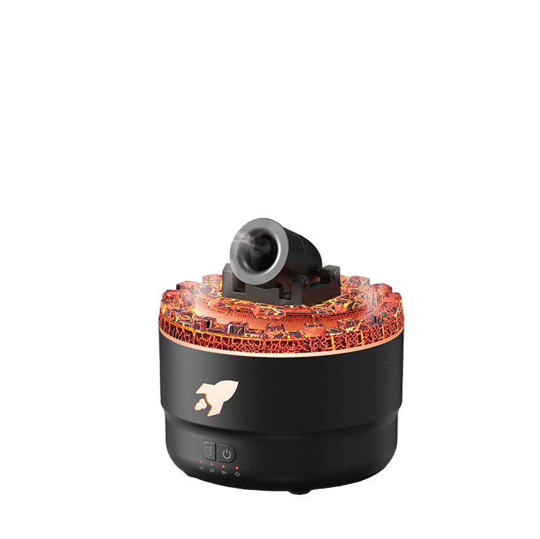Luchtbevochtiger en Aroma Diffuser met Nachtlampje en Lava Effect 0