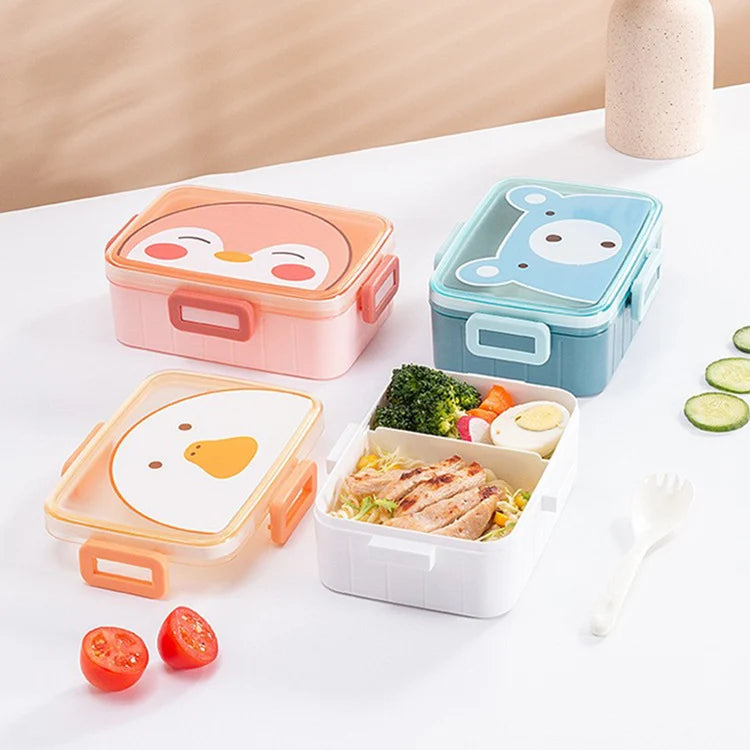 Lunchbox Eendjesthema Voor Kinderen En Volwassenen Met Ruime Compartimenten 1