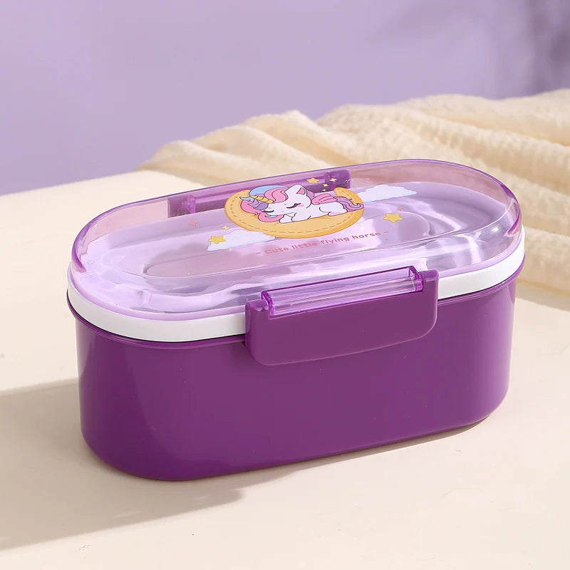 Lunchbox Kinderen Eenhoorn Thema Speels Ontwerp 0