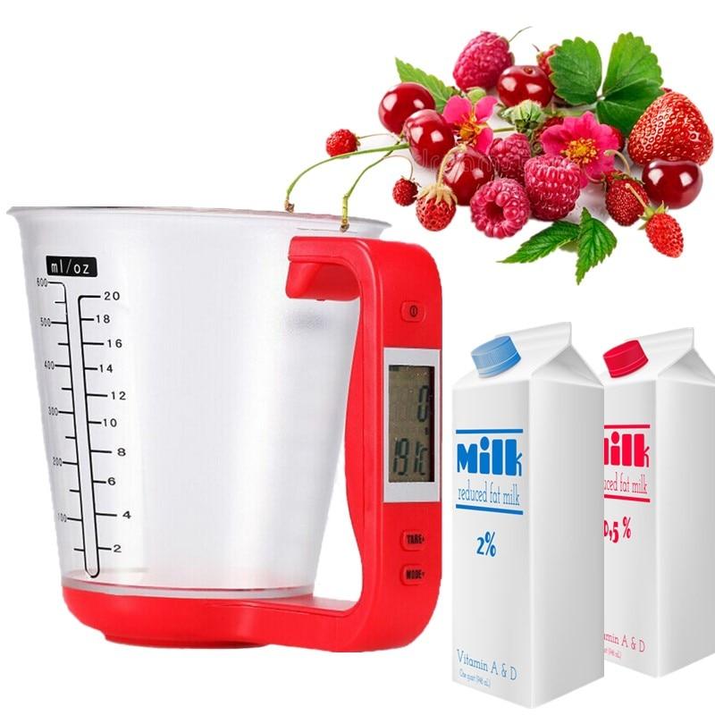 Maatbeker met LCD-Display voor Koffie en Thee, 1000 g Capaciteit, Multifunctioneel Keukenaccessoire 0