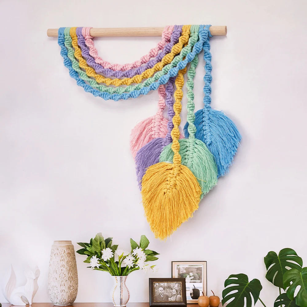 Macramé Wanddecoratie Bohemian Stijl 2