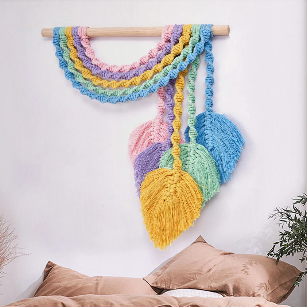 Macramé Wanddecoratie Bohemian Stijl 3