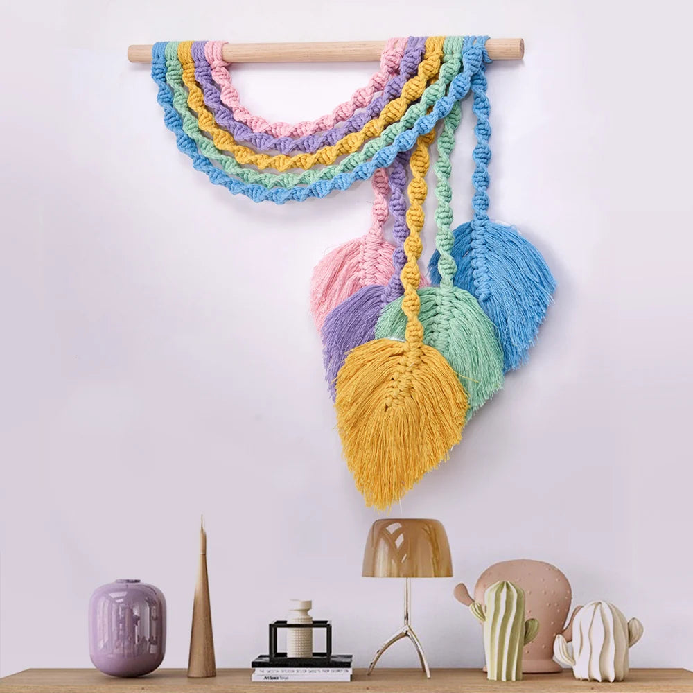 Macramé Wanddecoratie Bohemian Stijl 4