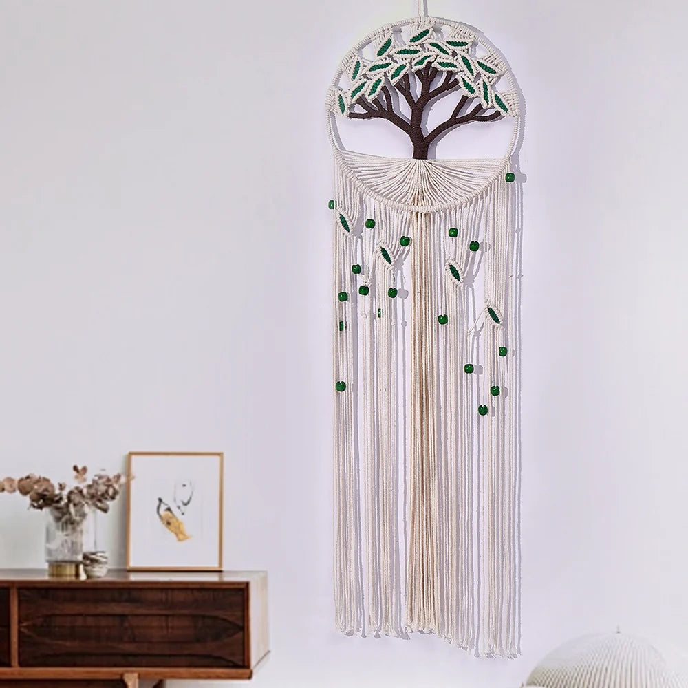 Macramé Wanddecoratie Levensboom Bohemian Stijl 1