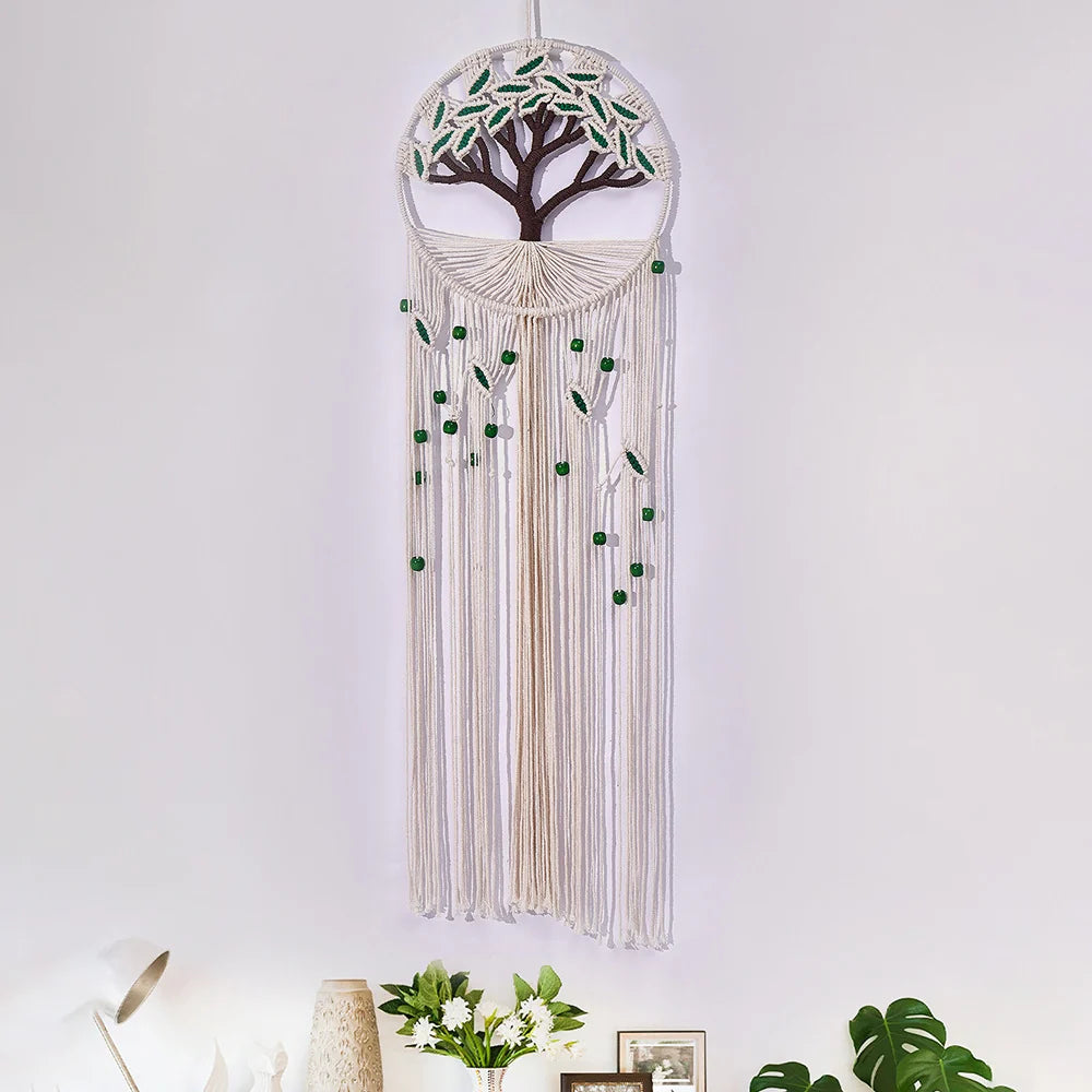 Macramé Wanddecoratie Levensboom Bohemian Stijl 2