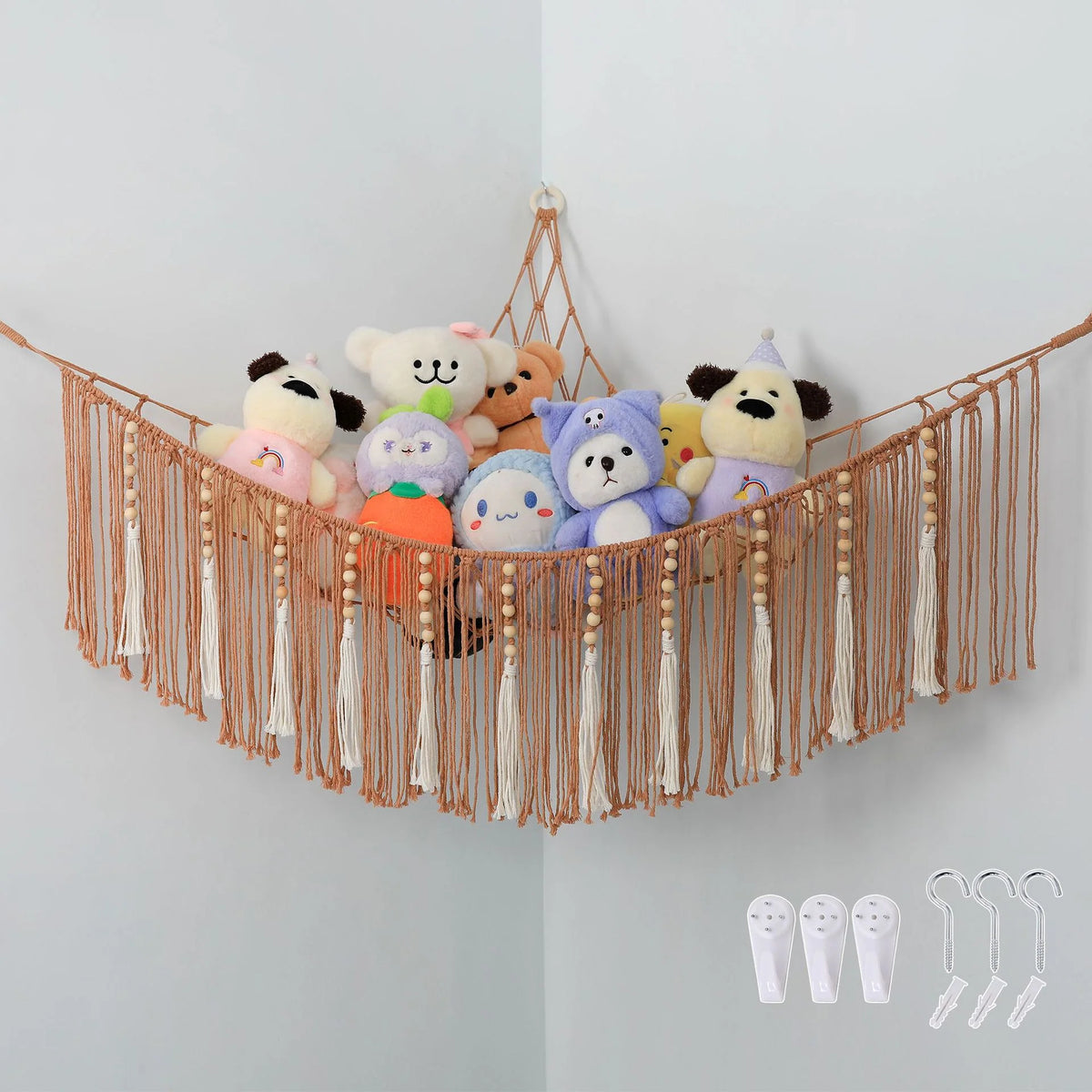 Macramé Wandplank Bohemian Stijlvol Wandrek 1