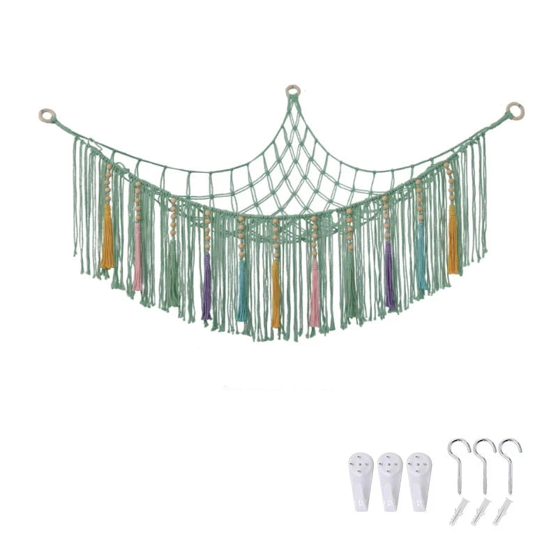 Macramé Wandplank Bohemian Stijlvol Wandrek 7
