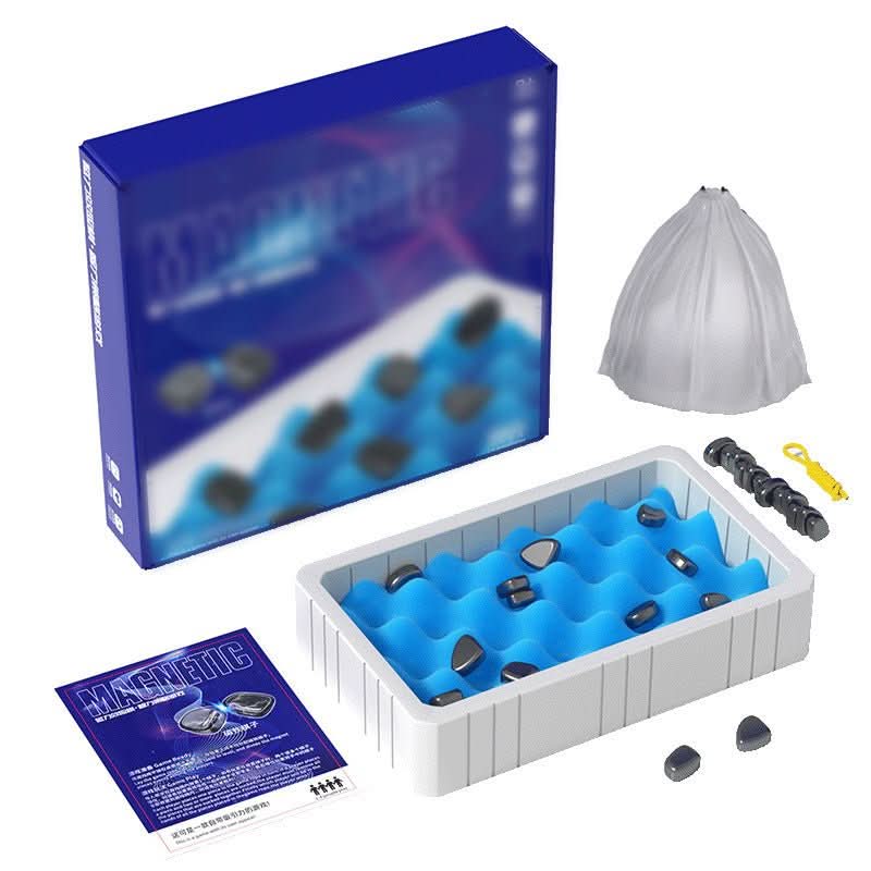 Magnetisch Schaakspel voor Kinderen - Compact en Opvouwbaar Schaakset met Magnetische Schaakstukken 0