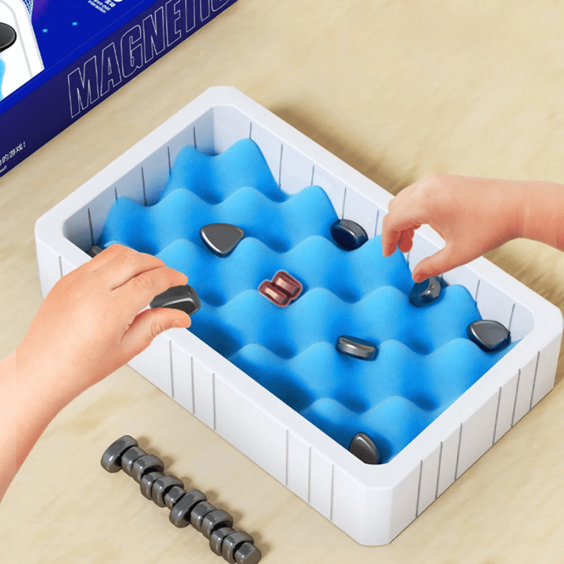 Magnetisch Schaakspel voor Kinderen - Compact en Opvouwbaar Schaakset met Magnetische Schaakstukken 8