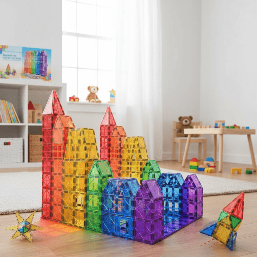 Magnetische Bouwset voor Kinderen in Montessori-stijl 0