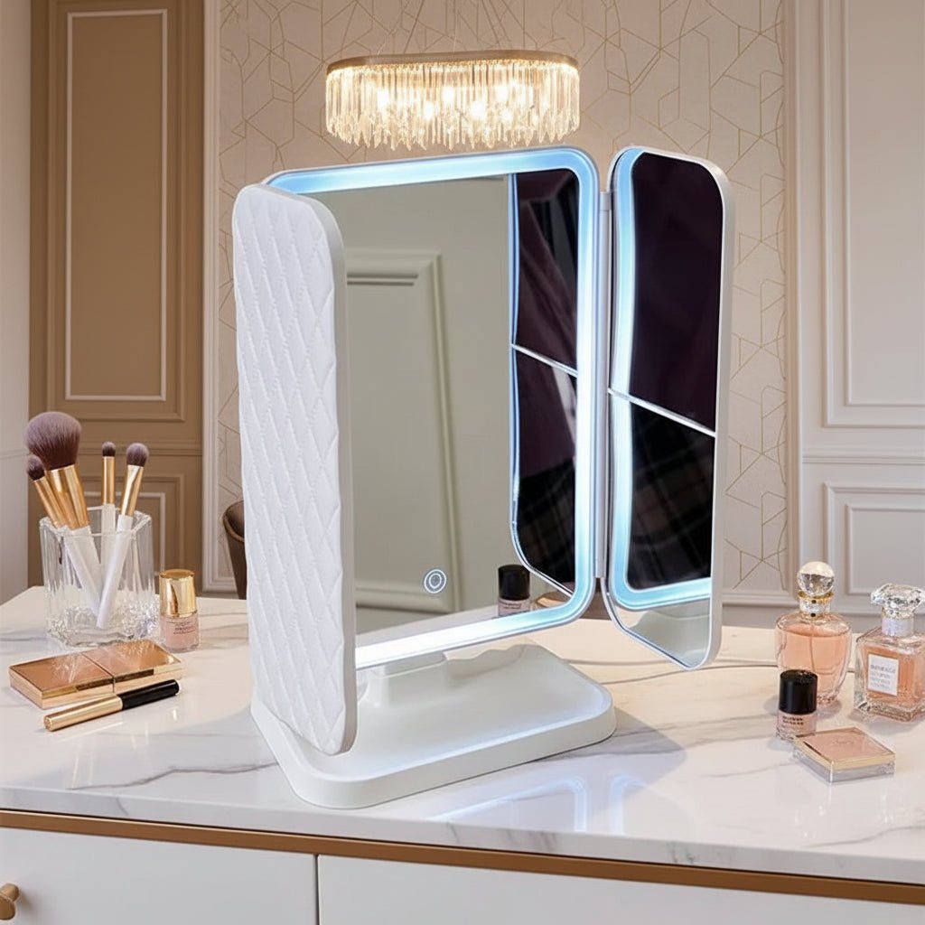 Make-up Spiegel Driedelig met LED-verlichting 0