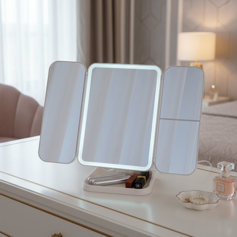 Make-up Spiegel Driedelig met LED-verlichting 3