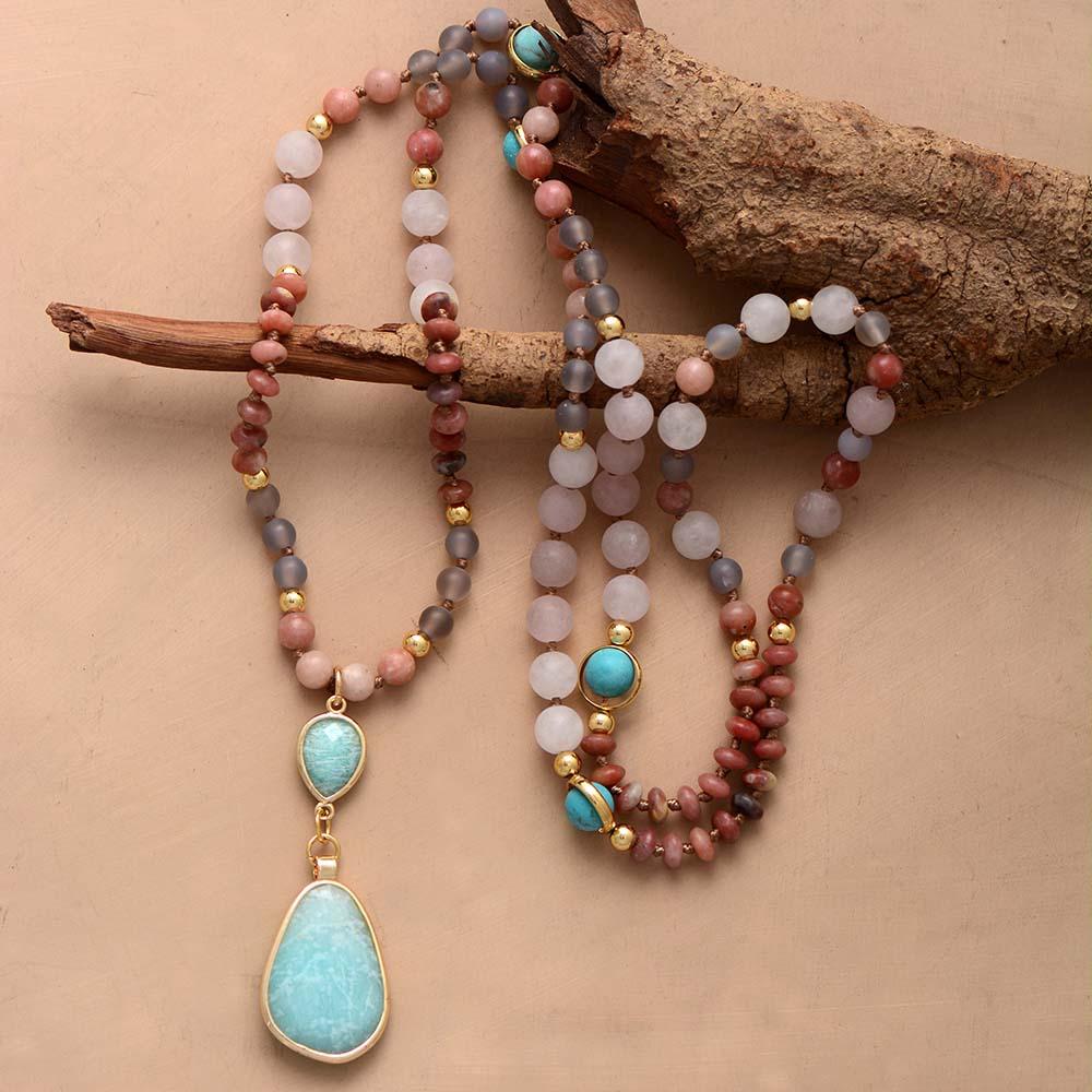 Mala Ketting voor Vrouwen met Pasteltinten 5