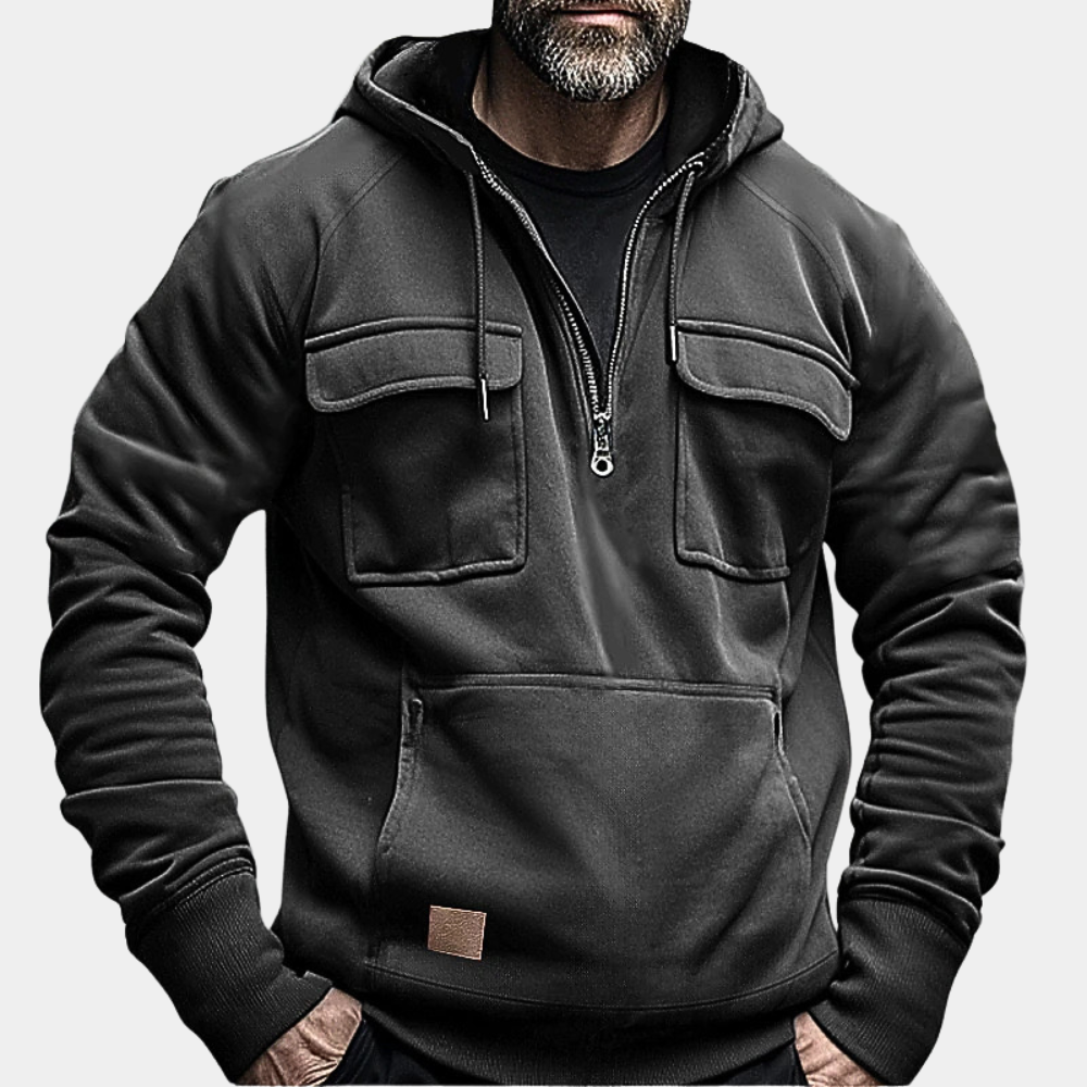 Mannen Hoodie Casual Stijl Comfortabel en Modern 1