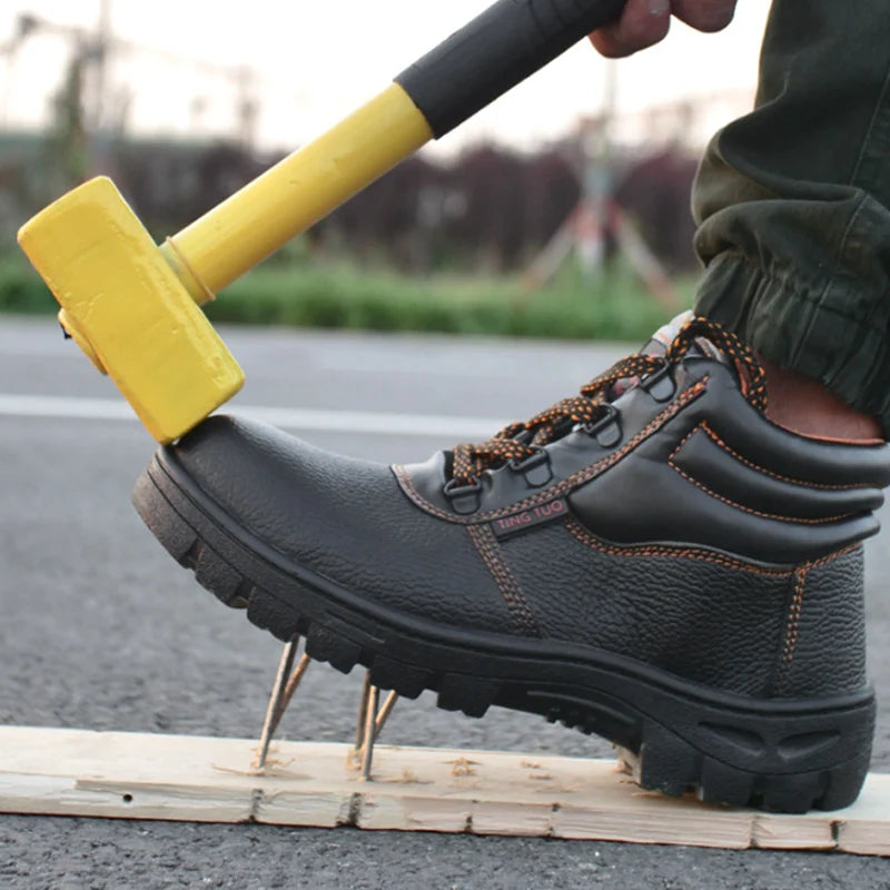 Mannen Veiligheidslaarzen Waterdicht met Antislip Zool voor Werk 5