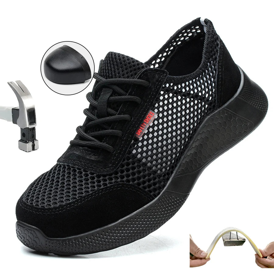 Mannen Veiligheidsschoenen Lichtgewicht Sneakers 0