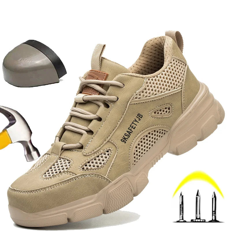 Mannen Veiligheidsschoenen S3 Sportieve Sneakers met Stalen Neus 0
