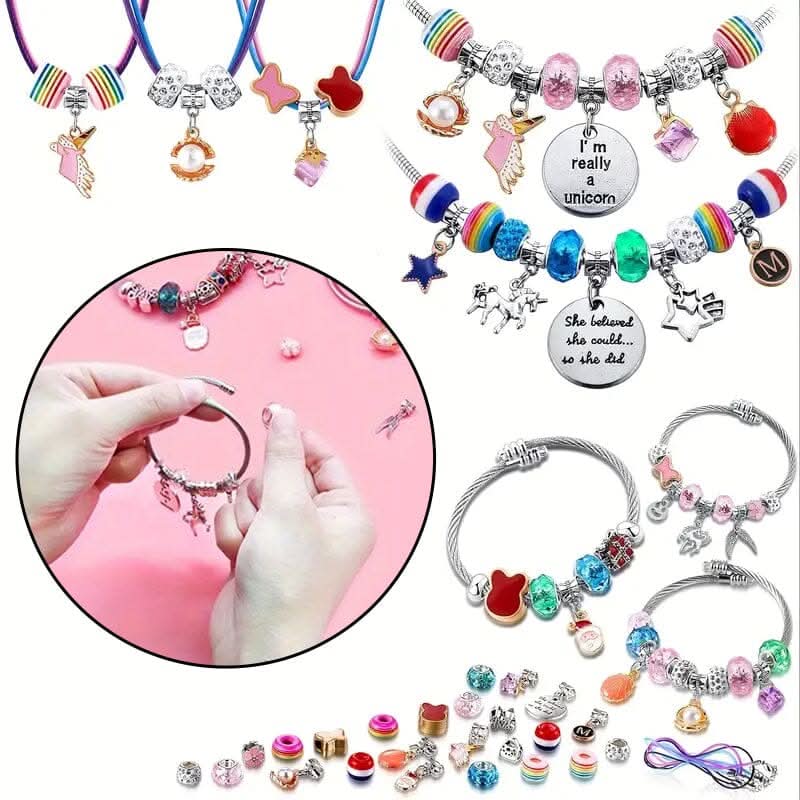 Meisjes Armband Knutselset Met Fonkelende Bedels 5