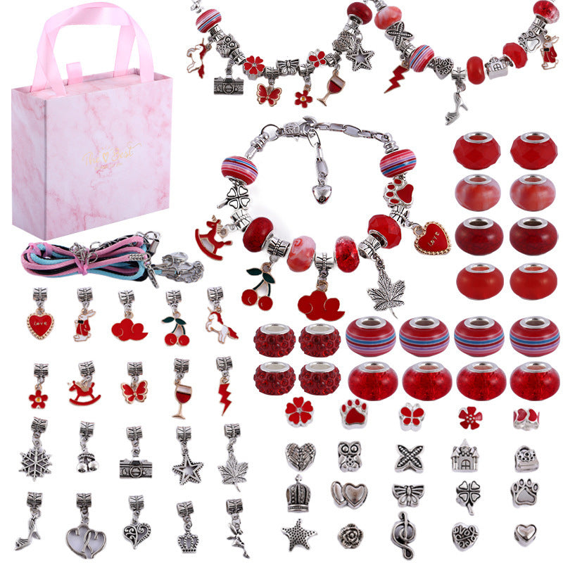 Meisjes DIY Sieraden Set met Bedelarmband 9
