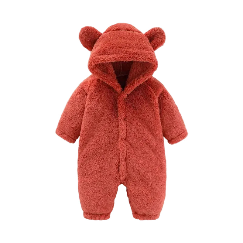 Meisjes Jumpsuit met Oren en Capuchon, Schattig en Warm voor Koude Dagen 0