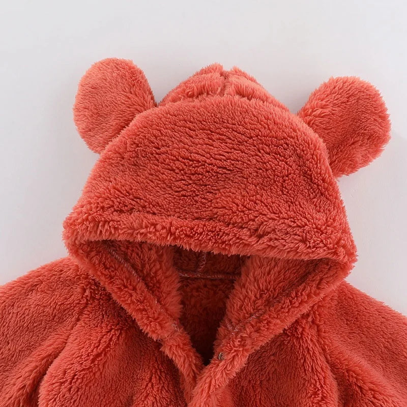 Meisjes Jumpsuit met Oren en Capuchon, Schattig en Warm voor Koude Dagen 2