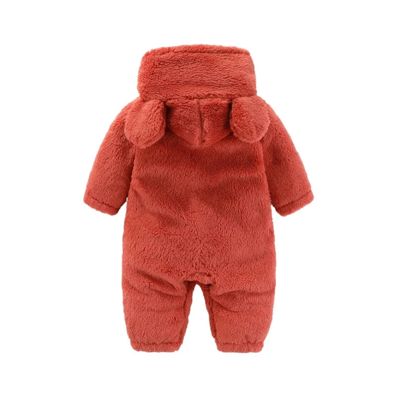 Meisjes Jumpsuit met Oren en Capuchon, Schattig en Warm voor Koude Dagen 3