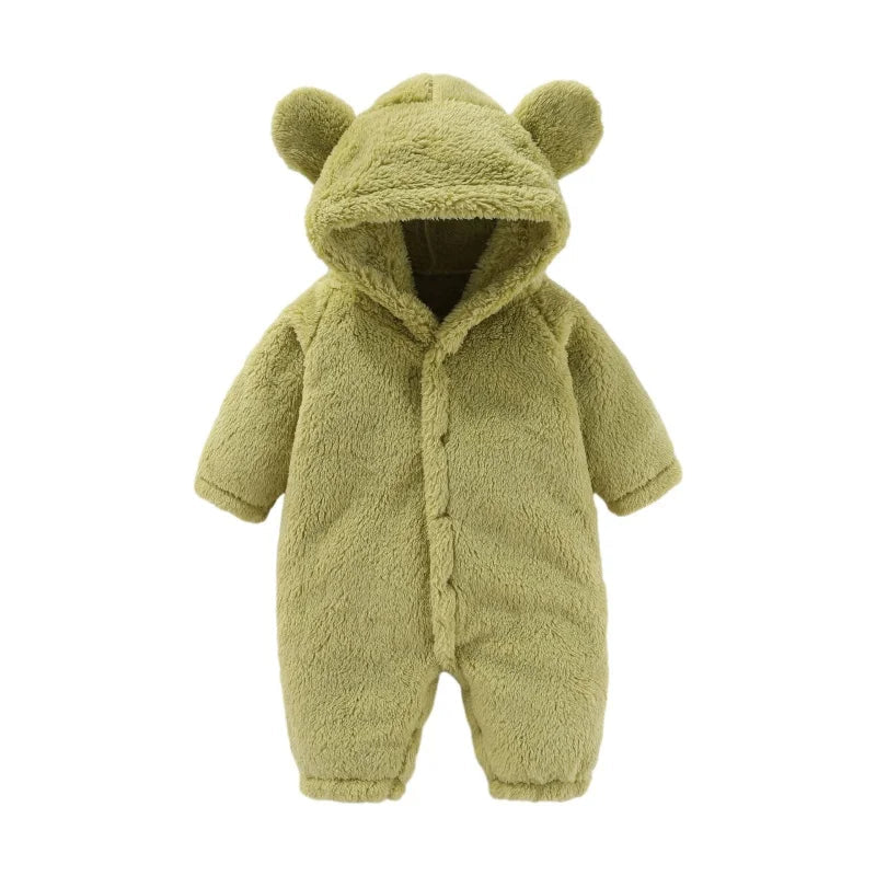 Meisjes Jumpsuit met Oren en Capuchon, Schattig en Warm voor Koude Dagen 7