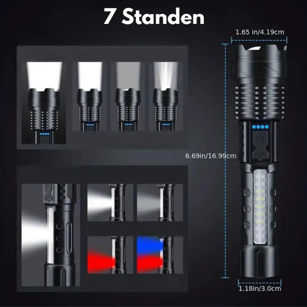 Militaire Zaklamp 5000 Lumen Robuust 1