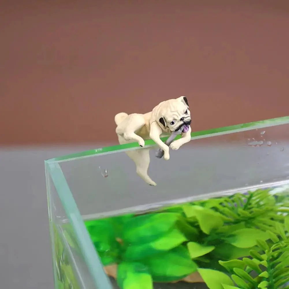 Mini Hond Ornament voor Aquarium Decoratie Cartoonstijl 3
