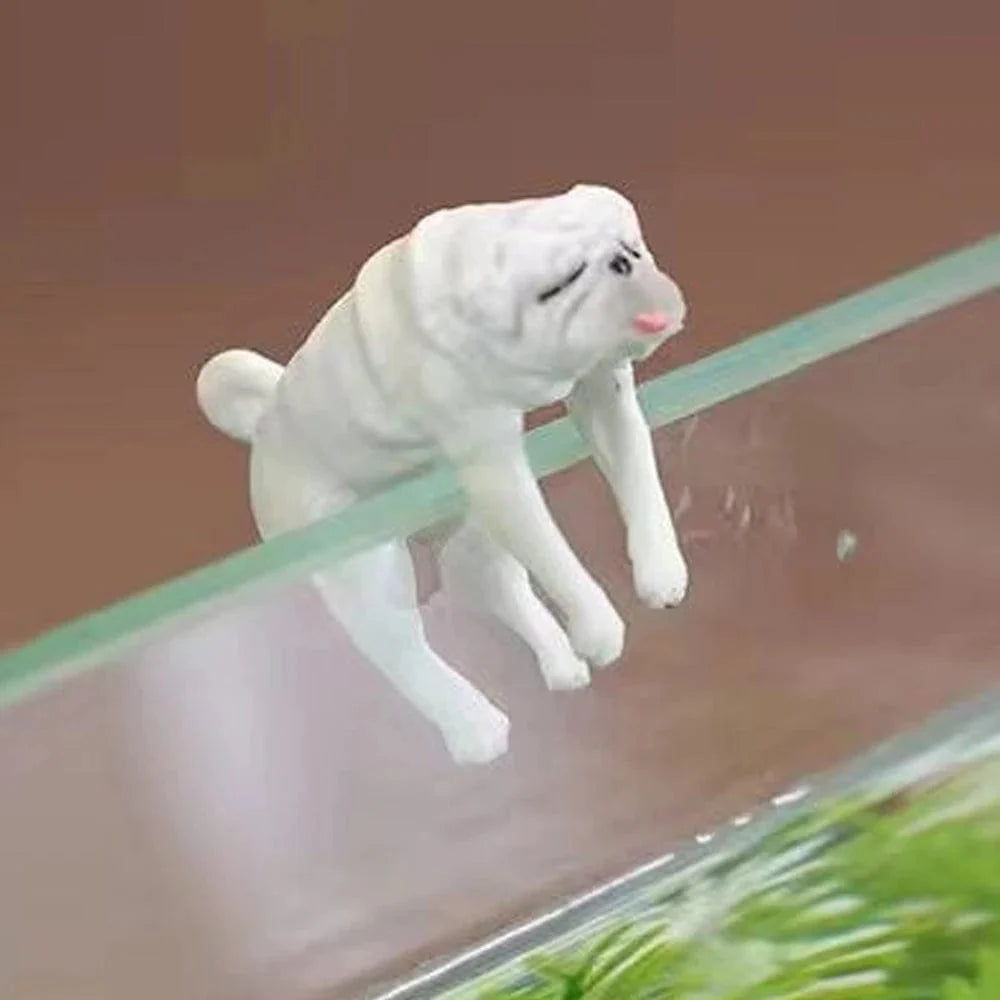 Mini Hond Ornament voor Aquarium Decoratie Cartoonstijl 7