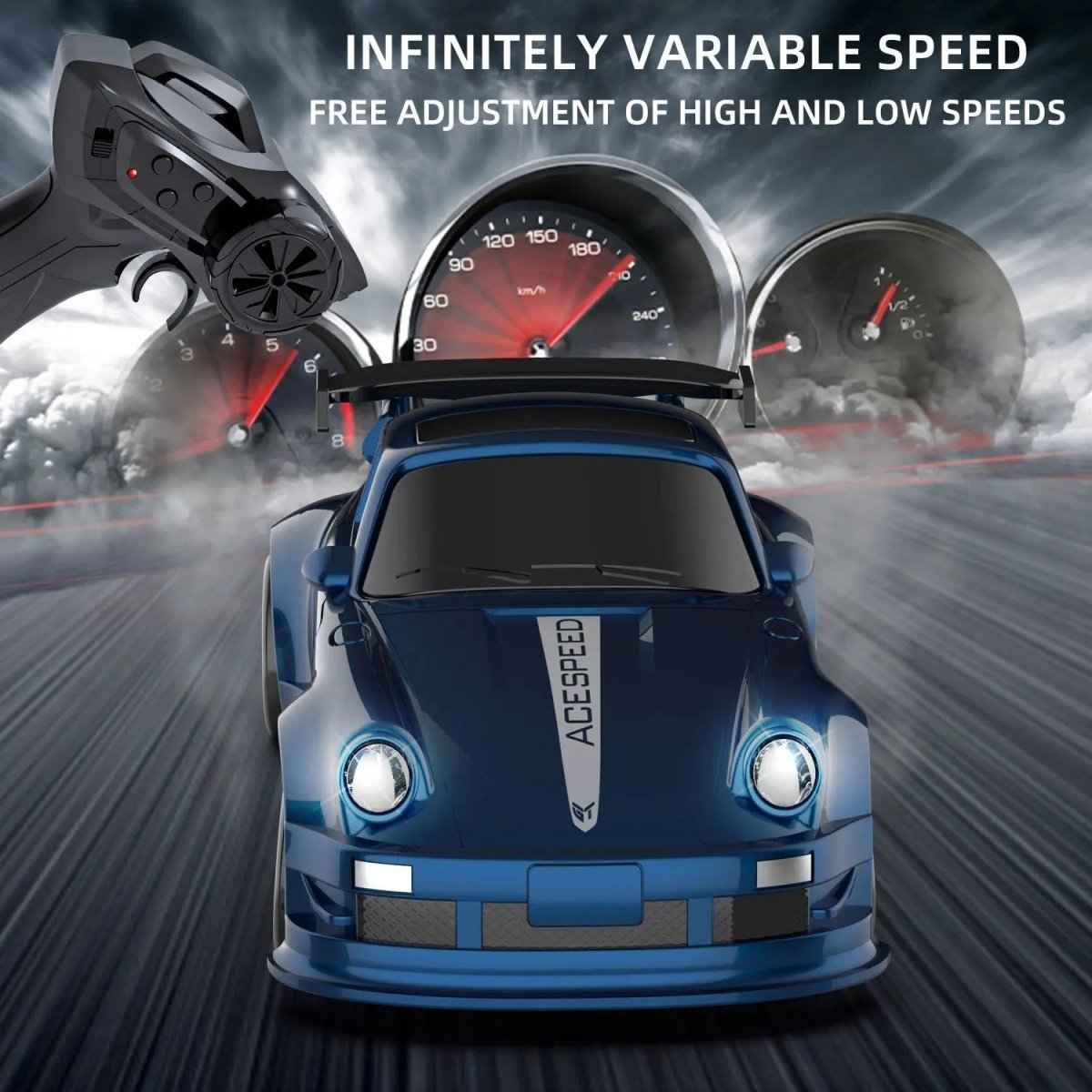 Mini RC Auto 1:64 met Driftfunctie en 2,4 GHz Afstandsbediening 5