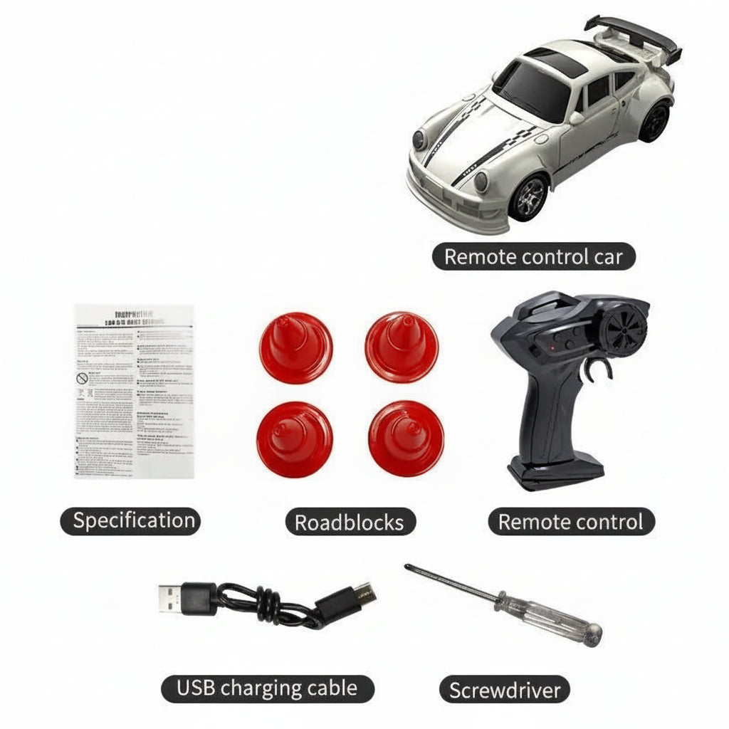Miniatuur Driftauto met Afstandsbediening 1:64 10