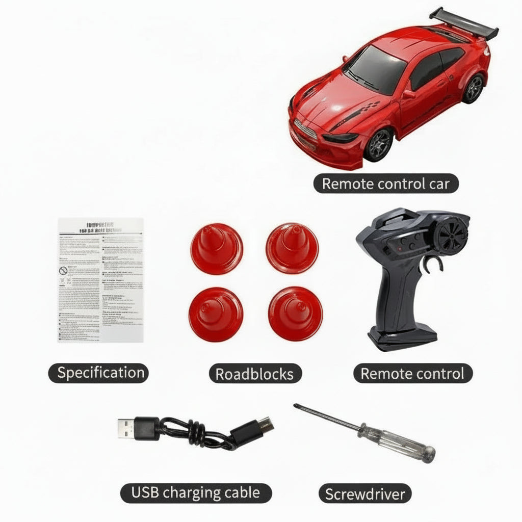 Miniatuur Driftauto met Afstandsbediening 1:64 12