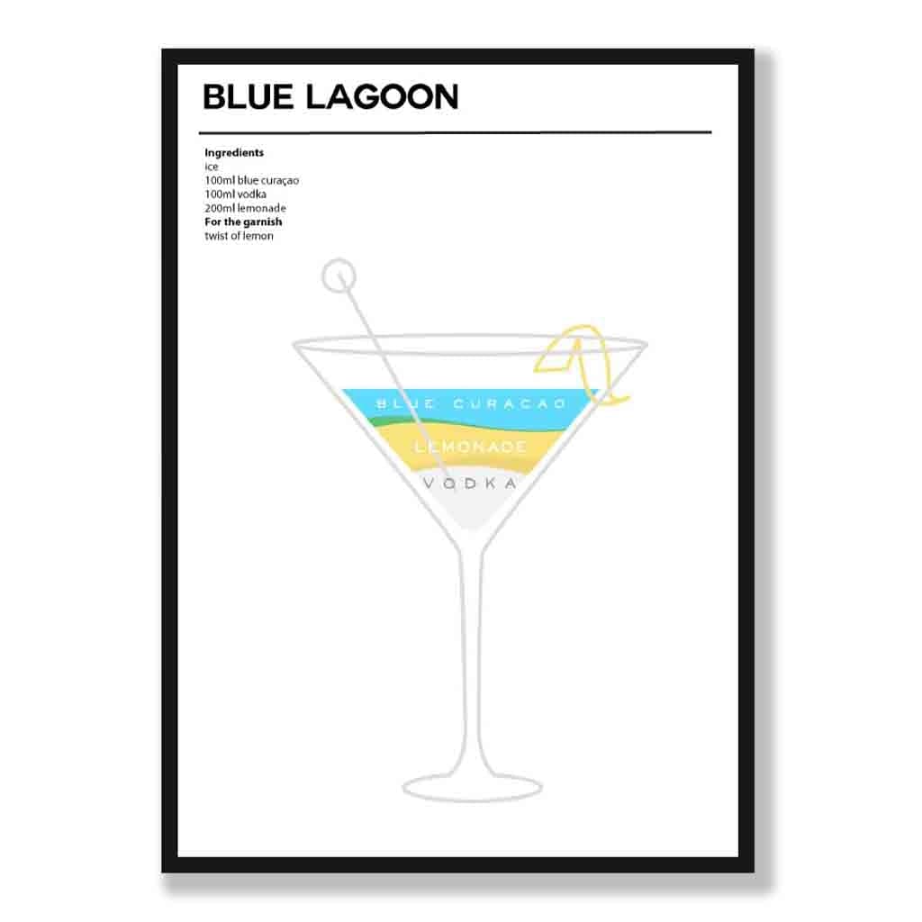 Minimalistische Cocktail Poster voor Thuisdecoratie 0