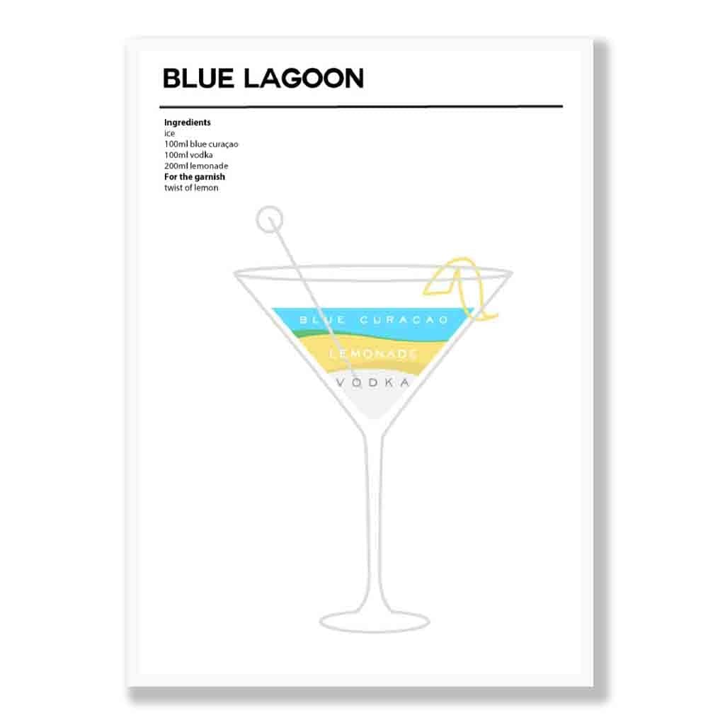 Minimalistische Cocktail Poster voor Thuisdecoratie 2