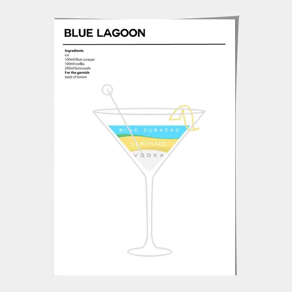 Minimalistische Cocktail Poster voor Thuisdecoratie 4