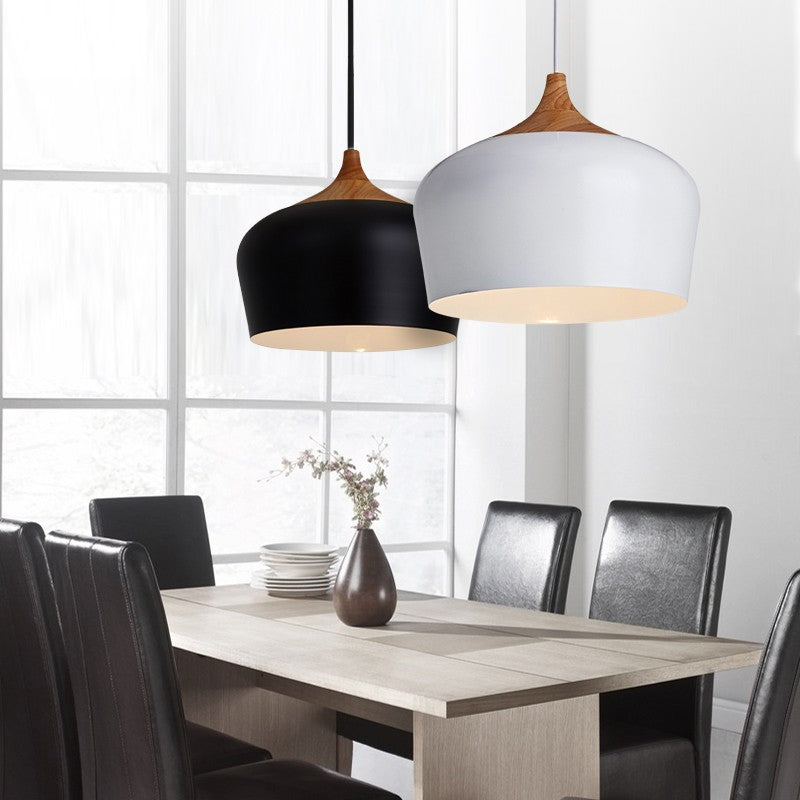 Minimalistische Hanglamp Met Pastel Koepel 7