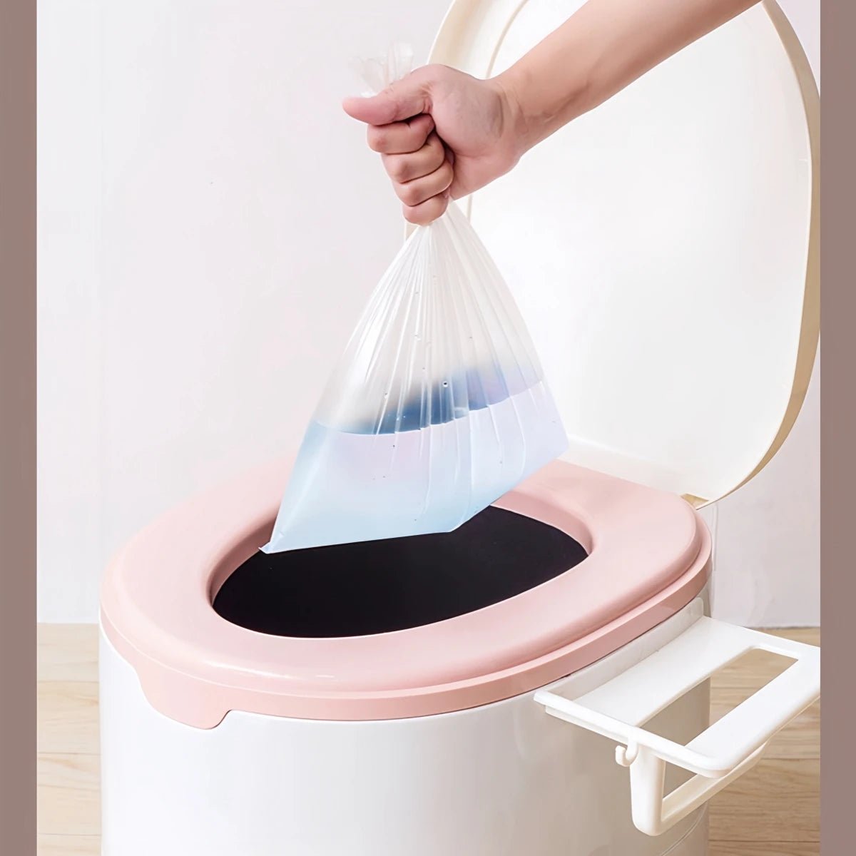 Mobiel Noodtoilet met Papierhouder en Geurbescherming 4