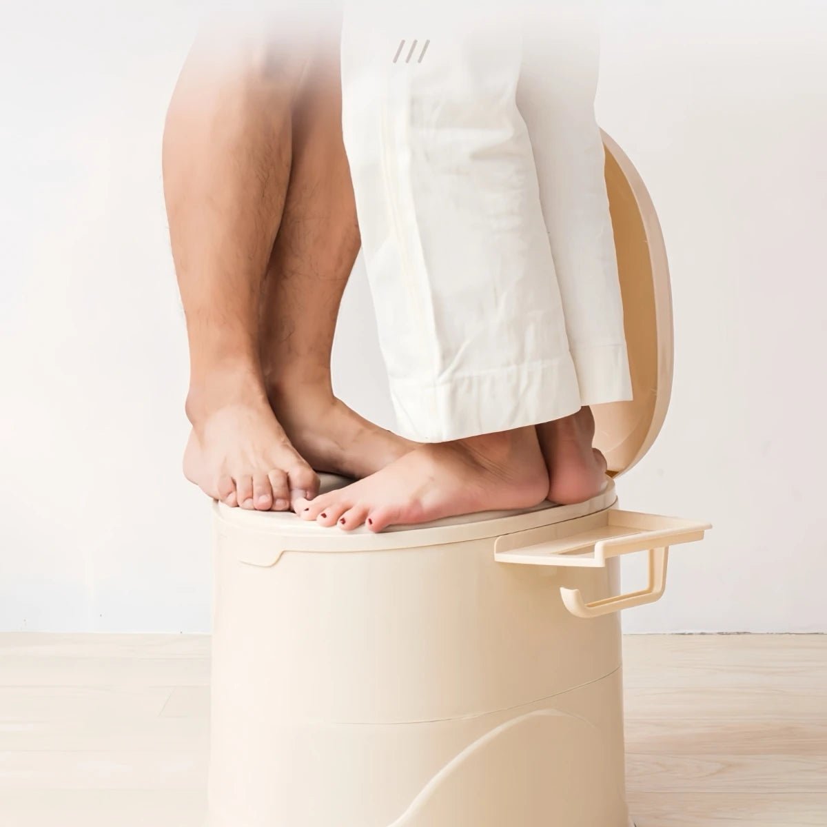 Mobiel Noodtoilet met Papierhouder en Geurbescherming 6