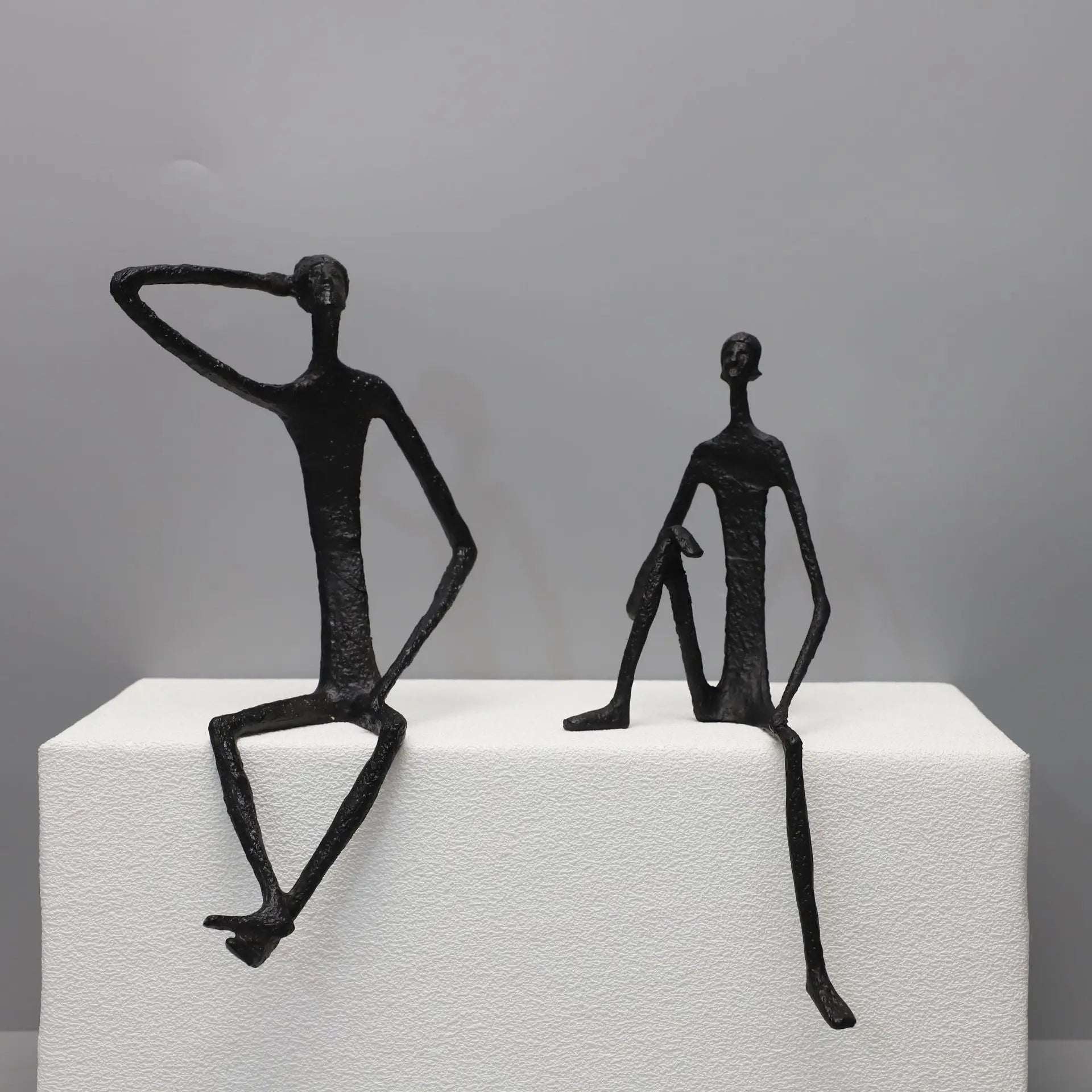 Moderne Abstracte Metalen Figuursculptuurset voor Thuisdecor 3
