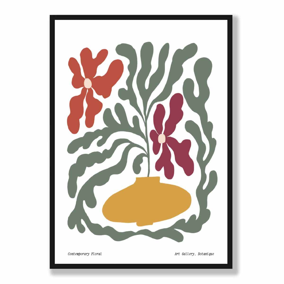 Moderne Botanische Bloemenposter voor Boho Interieur 5