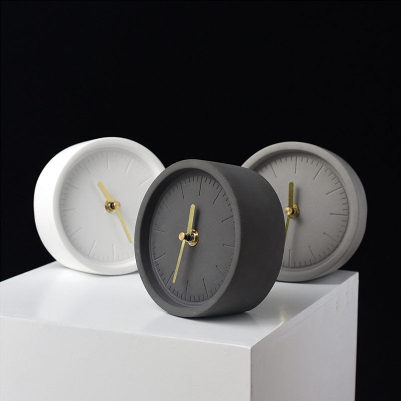Moderne Bureauklok Nordic Cement 2