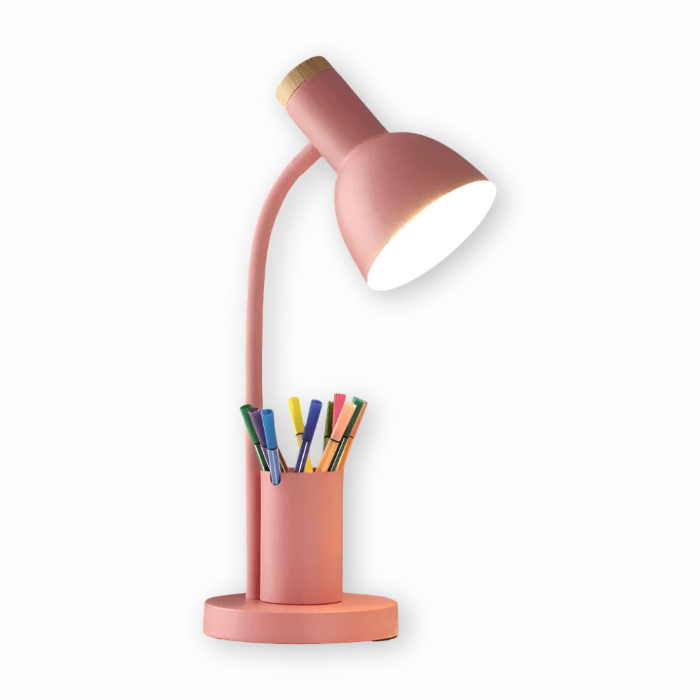 Moderne Bureaulamp LED met Penhouder en Verstelbare Lampkop 11