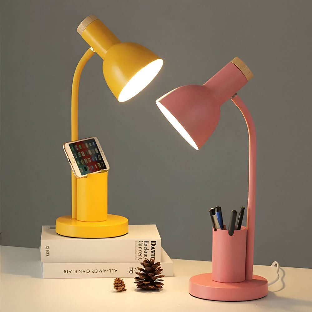 Moderne Bureaulamp LED met Penhouder en Verstelbare Lampkop 2