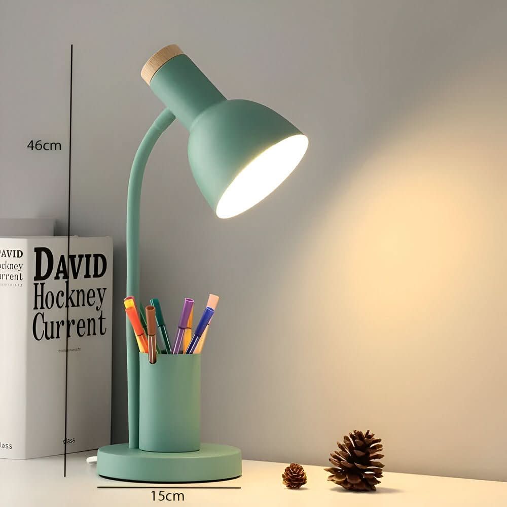 Moderne Bureaulamp LED met Penhouder en Verstelbare Lampkop 7
