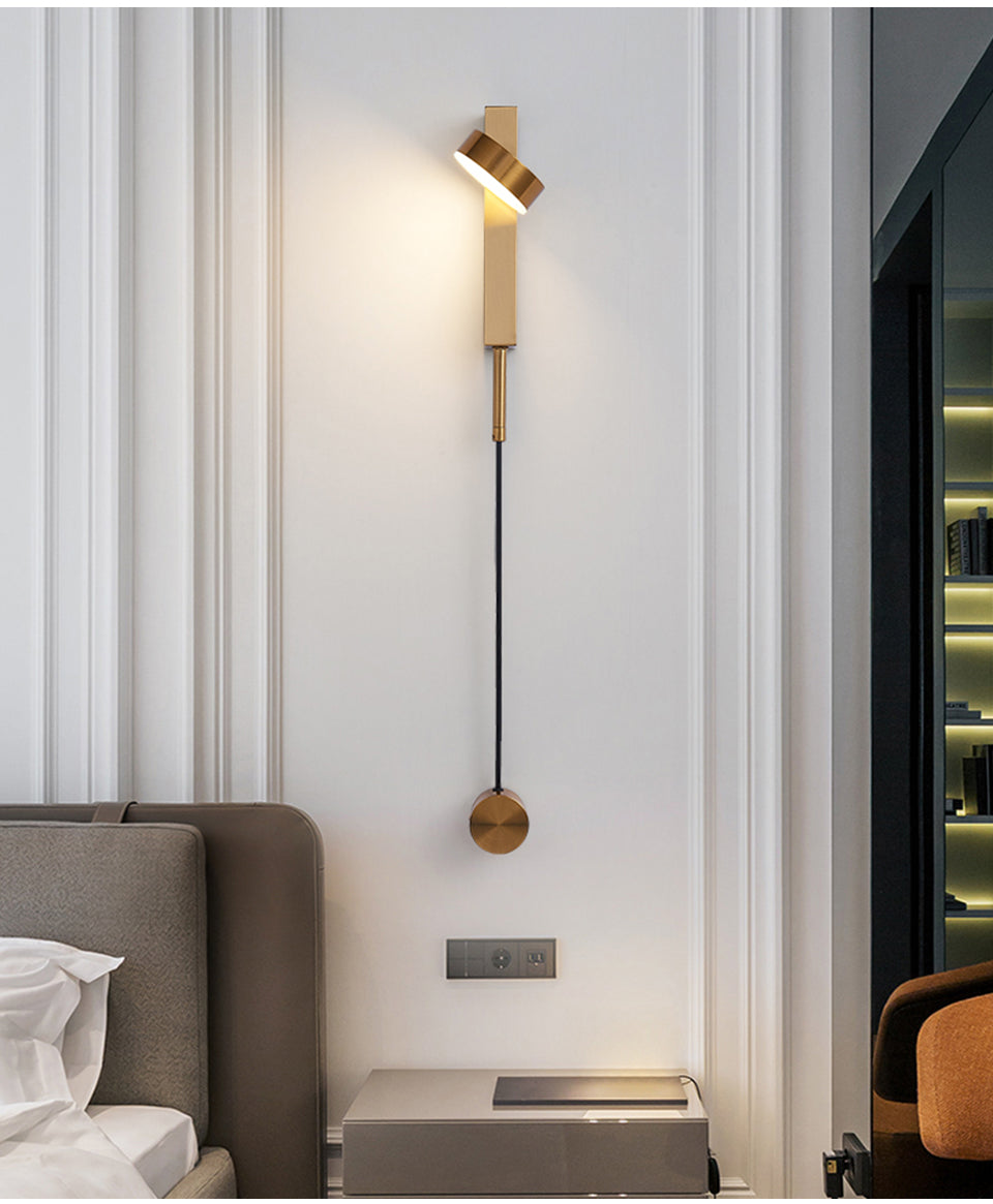 Moderne Dimbare Wandlamp Celine Voor Binnen 360 Graden Rotatie 6
