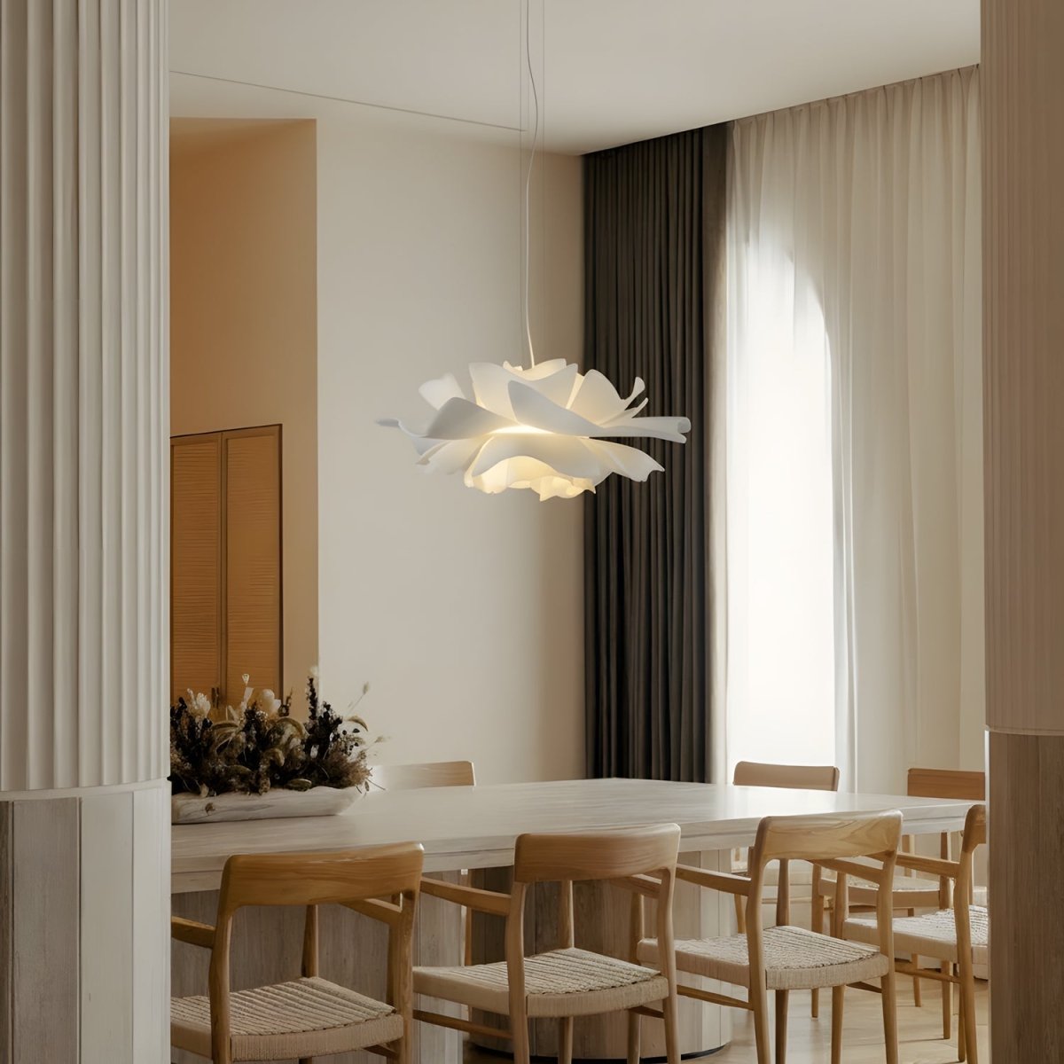 Moderne Hanglamp Eettafel Lotus Inspiratie voor Woonkamer en Eetkamer 1